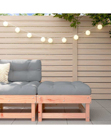 Repose-pied de jardin avec coussin bois massif douglas | Mobilier & Déco