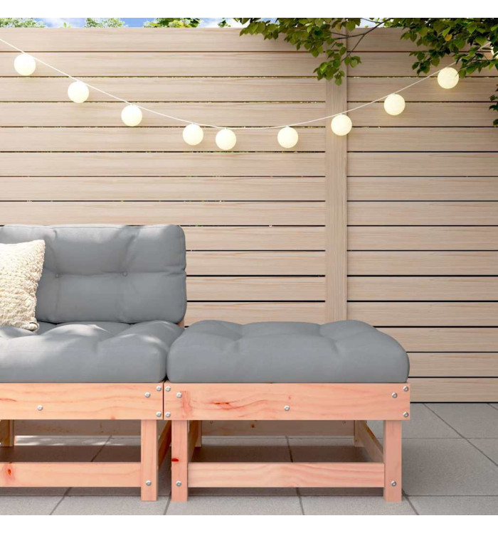 Repose-pied de jardin avec coussin bois massif douglas | Mobilier & Déco