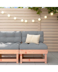 Canapé central avec coussins bois massif douglas | Mobilier & Déco