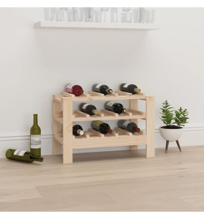 Casier à vin 61,5x30x42 cm Bois de pin massif | Mobilier & Déco