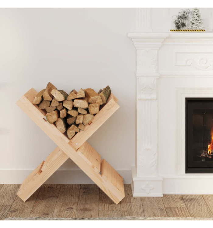 Porte-bûches 47x39,5x48 cm Bois massif de pin | Mobilier & Déco