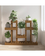 Support à plantes Marron miel 104,5x25x77,5 cm Bois massif pin | Mobilier & Déco