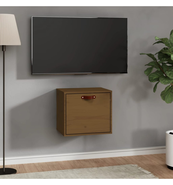 Armoire murale Marron miel 40x30x35 cm Bois de pin massif | Mobilier & Déco