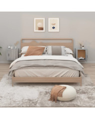 Tables de chevet murales 2 pcs Sonoma gris 50x30x47 cm | Mobilier & Déco