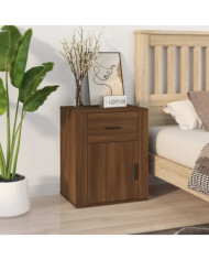 Table de chevet Chêne marron 50x36x60 cm Bois d'ingénierie | Mobilier & Déco