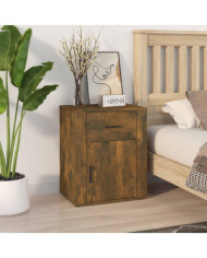 Table de chevet Chêne fumé 50x36x60 cm Bois d'ingénierie | Mobilier & Déco