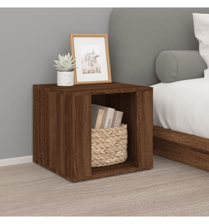 Table de chevet Chêne marron 41x40x36 cm Bois d'ingénierie | Mobilier & Déco