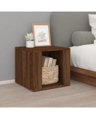 Table de chevet Chêne marron 41x40x36 cm Bois d'ingénierie | Mobilier & Déco