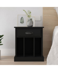 Table de chevet noir 43x36x50 cm | Mobilier & Déco