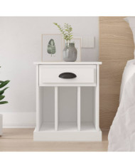 Table de chevet blanc 43x36x50 cm | Mobilier & Déco