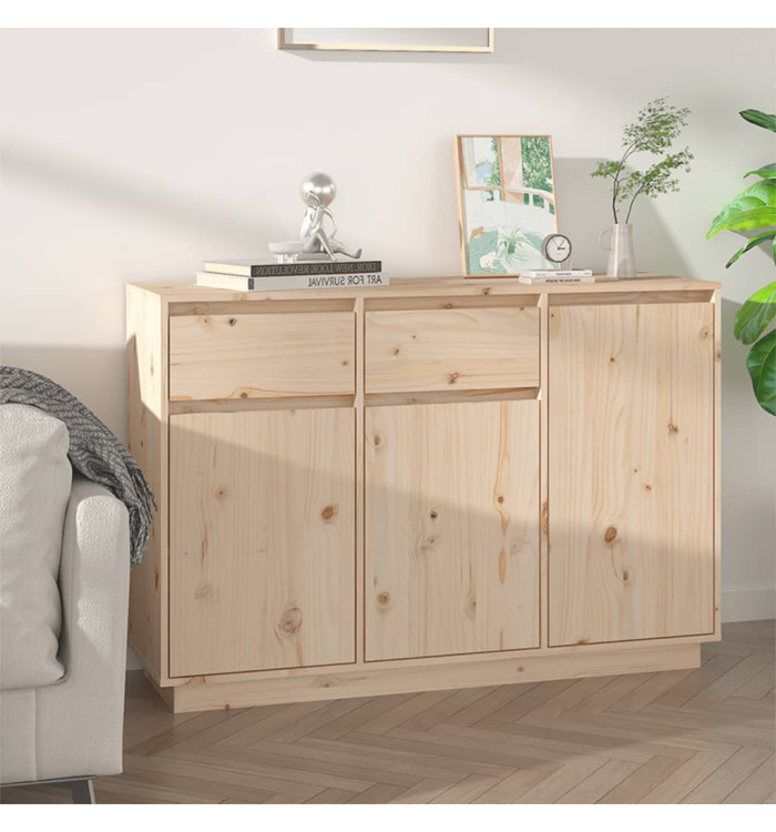 Buffet 110x34x75 cm bois massif de pin | Mobilier & Déco