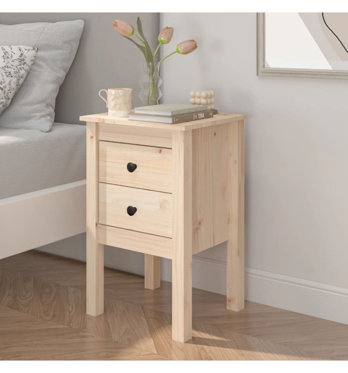 Table de chevet 40x35x61,5 cm Bois de pin massif | Mobilier & Déco