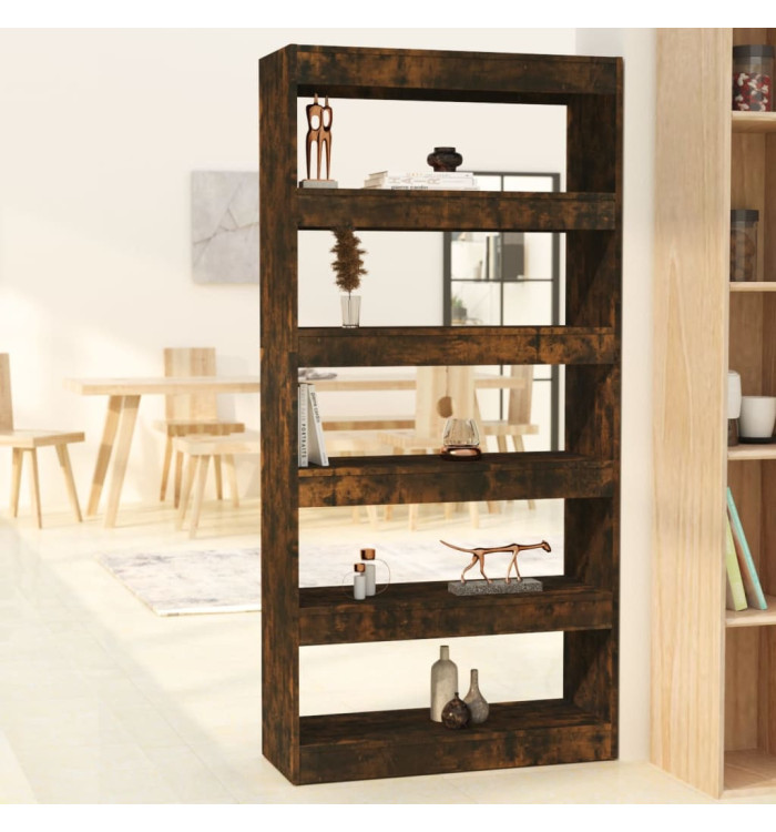 Bibliothèque/Séparateur de pièce Chêne fumé Bois d'ingénierie | Mobilier & Déco