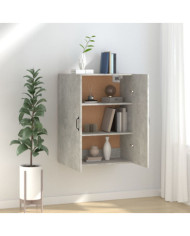 Armoire suspendue Gris béton 69,5x34x90 cm Bois d'ingénierie | Mobilier & Déco