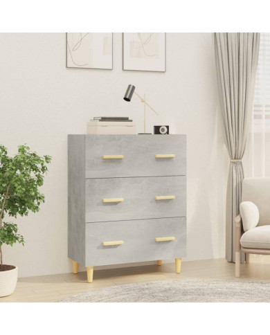 Buffet Gris béton 70x34x90 cm Bois d'ingénierie | Mobilier & Déco