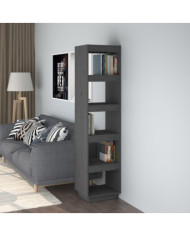 Bibliothèque/Séparateur de pièce Gris 40x35x167 cm Pin solide | Mobilier & Déco