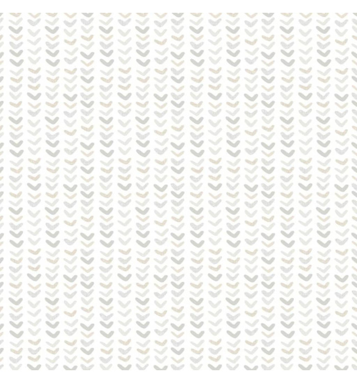 Noordwand Papier peint Mondo baby Small Harts Blanc et gris | Mobilier & Déco