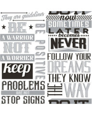 Noordwand Papier peint Friends et Coffee Words and Letters Noir et blanc | Mobilier & Déco