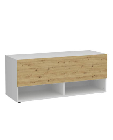 FMD Banc de stockage 2 tiroirs 108,9x41,7x46,1cm Blanc chêne artisanal | Mobilier & Déco