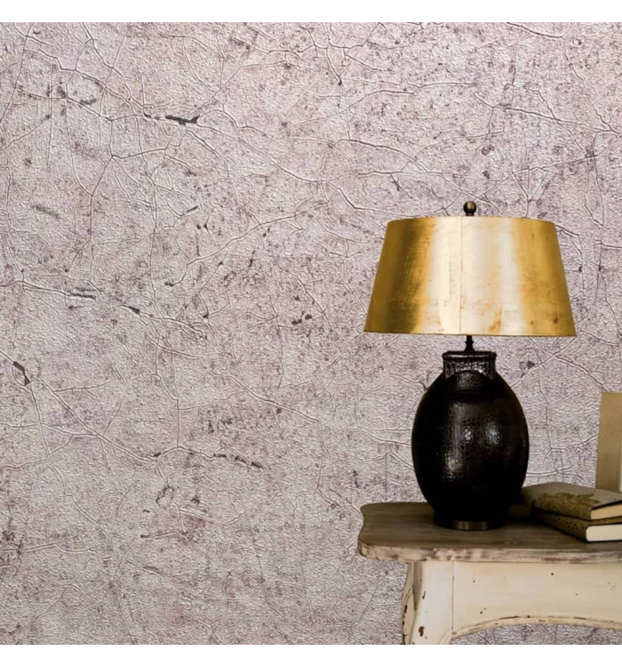 Noordwand Papier peint Vintage Deluxe Stucco Crackle Marron | Mobilier & Déco