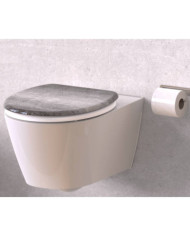 SCHÜTTE Siège de toilette avec fermeture en douceur INDUSTRIAL GREY | Mobilier & Déco