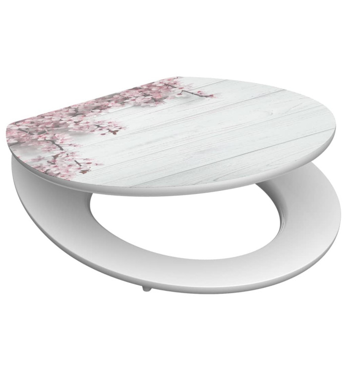 SCHÜTTE Siège brillant avec fermeture en douceur FLOWERS et WOOD MDF | Mobilier & Déco