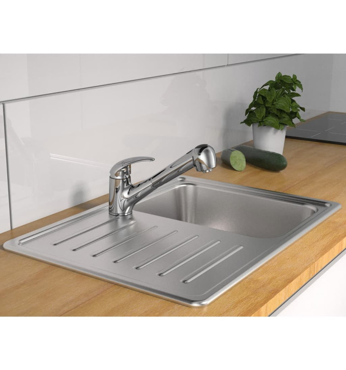 SCHÜTTE Mitigeur d'évier avec jet rétractable ALBATROS chrome | Mobilier & Déco