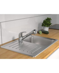 SCHÜTTE Mitigeur d'évier avec jet rétractable ALBATROS chrome | Mobilier & Déco