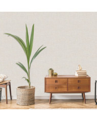 DUTCH WALLCOVERINGS Papier peint Motif de fil Crème | Mobilier & Déco