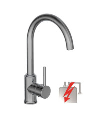 SCHÜTTE Mitigeur d'évier avec bec verseur haut rond CASALLA chrome | Mobilier & Déco