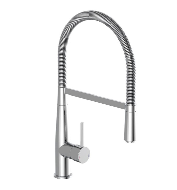 SCHÜTTE Mitigeur d'évier avec ressort en spirale NEW YORK chrome | Mobilier & Déco