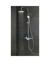 SCHÜTTE Ensemble de douche au-dessus de tête AQUASTAR blanc-chrome | Mobilier & Déco