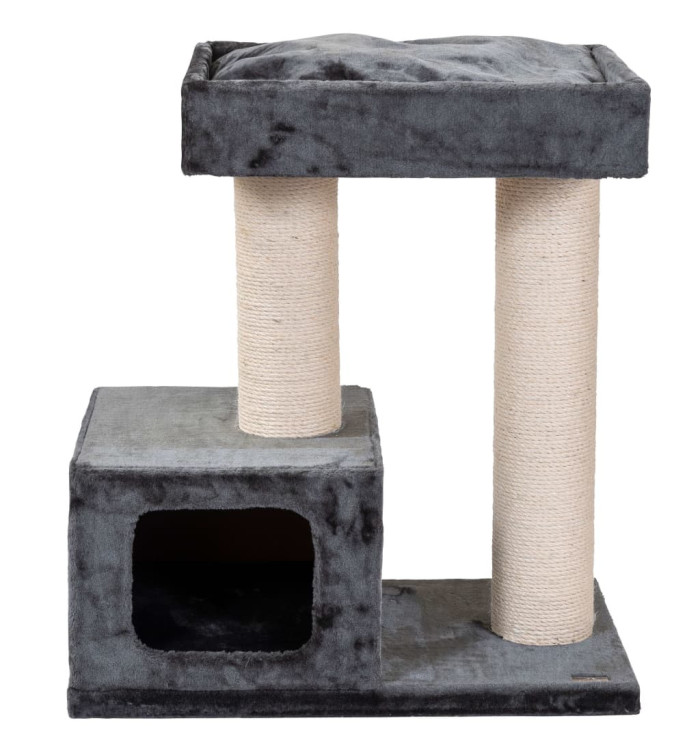 Quapas! Arbre à chat Bandit Gris foncé 76x45x82 cm | Mobilier & Déco
