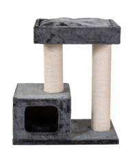 Quapas! Arbre à chat Bandit Gris foncé 76x45x82 cm | Mobilier & Déco