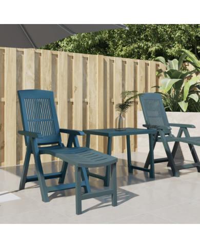 Chaise longue vert plastique | Mobilier & Déco