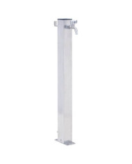 Colonne à eau de jardin 40 cm acier inoxydable carré | Mobilier & Déco
