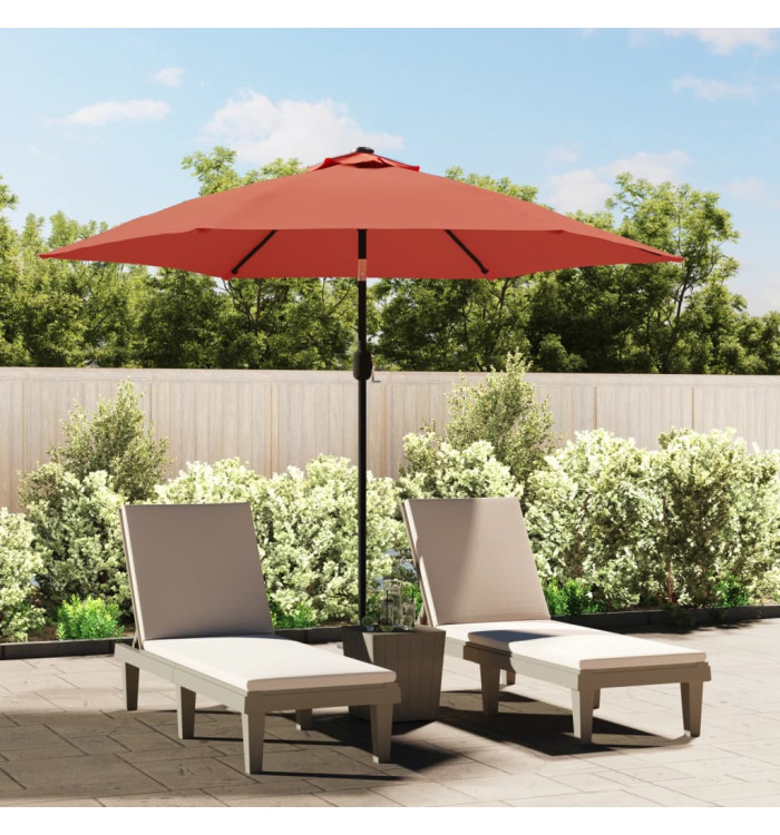 Tissu de remplacement de parasol d'extérieur Terre cuite 300 cm | Mobilier & Déco