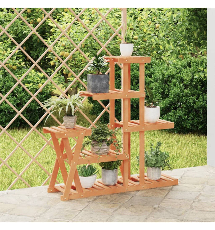Support à fleurs 95x25x96 cm bois massif de sapin | Mobilier & Déco