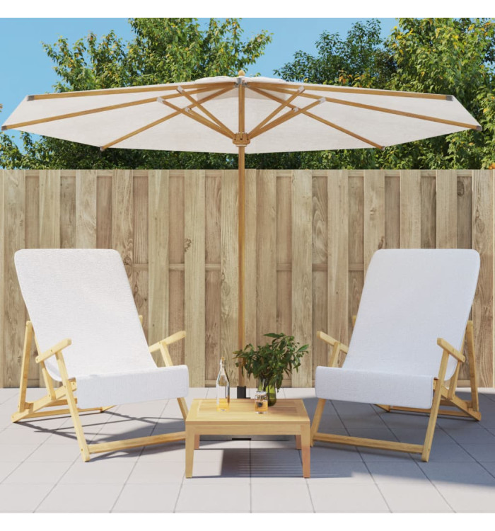 Serviettes de plage 2 pcs blanc 60x135 cm tissu 400 GSM | Mobilier & Déco