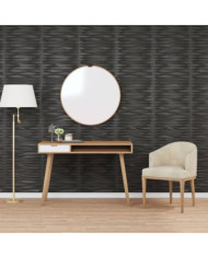 Panneaux muraux 48 pcs noir 50x50 cm XPS 12 m² pierre | Mobilier & Déco
