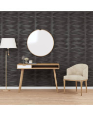 Panneaux muraux 12 pcs noir 50x50 cm XPS 3 m² pierre | Mobilier & Déco