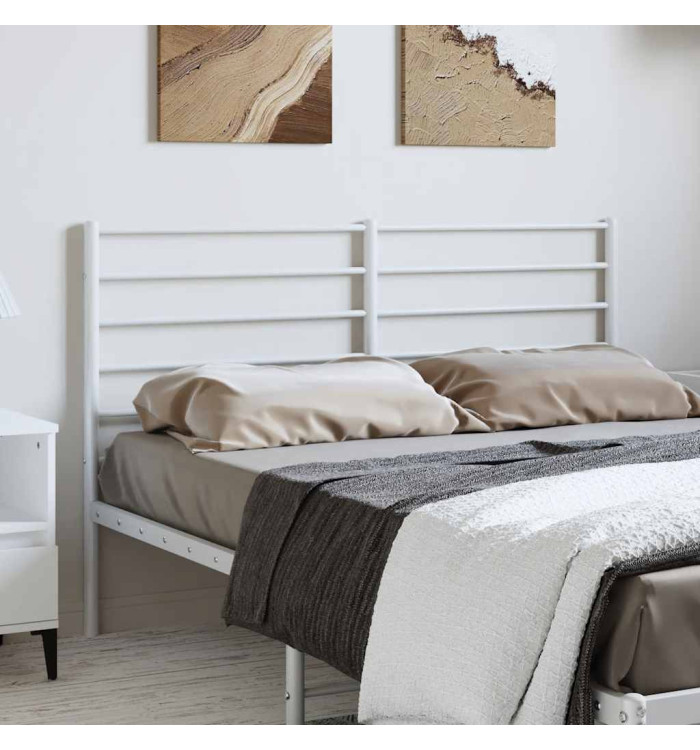 Tête de lit métal blanc 135 cm | Mobilier & Déco