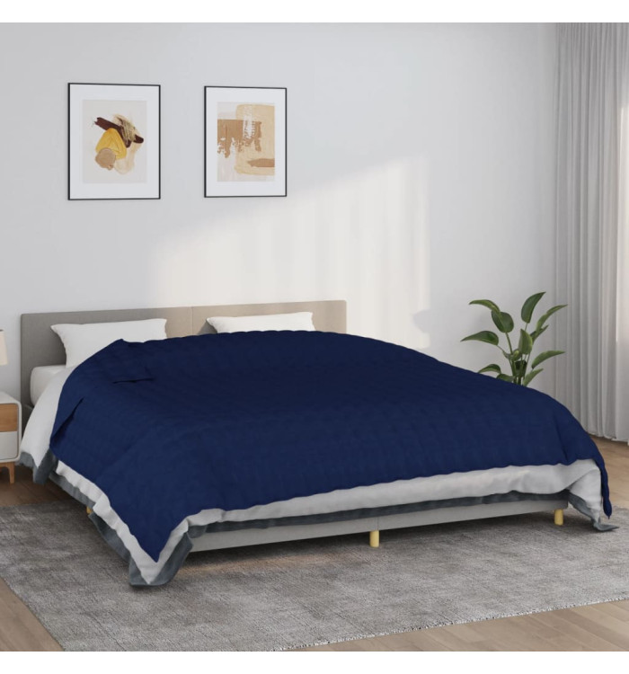 Couverture lestée Bleu 220x260 cm 11 kg Tissu | Mobilier & Déco