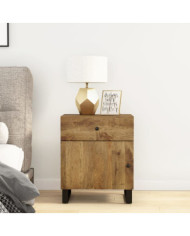 Table de chevet 50x33x60 cm Bois de manguier et d'ingénierie | Mobilier & Déco