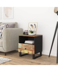 Table de chevet Bois de récupération et d'ingénierie | Mobilier & Déco