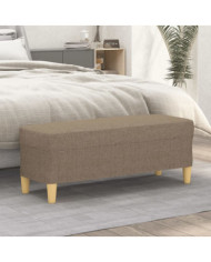 Banc Taupe 100x35x41 cm Tissu | Mobilier & Déco