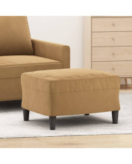 Repose-pied Marron 60x50x41 cm Velours | Mobilier & Déco