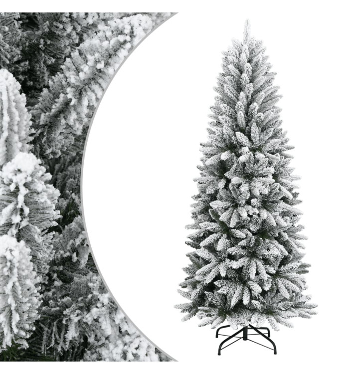 Sapin de Noël artificiel avec neige floquée 120 cm PVC et PE | Mobilier & Déco