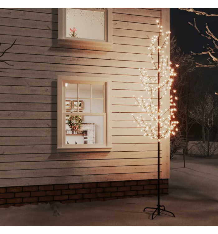 Arbre à LED fleur de cerisier 368 LED Blanc chaud 300 cm | Mobilier & Déco
