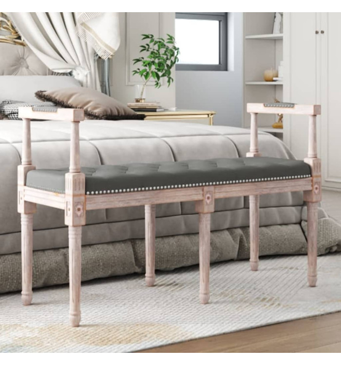 Banc Gris foncé 110x40x70 cm Tissu | Mobilier & Déco